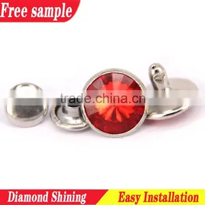 The Most Charming Red Diamond Metal Rivet for Ladies Accessory thumbnail-1