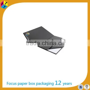 Black Foldable Cardboard Box With Rope Handle thumbnail-6