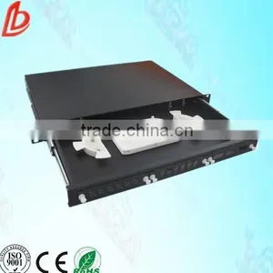 Hot Sale 12 Ports 1U 19"sliding Wall-mount Drawer Type Fiber Optic Patch Panel for Optical Fiber PLC Splitter thumbnail-3