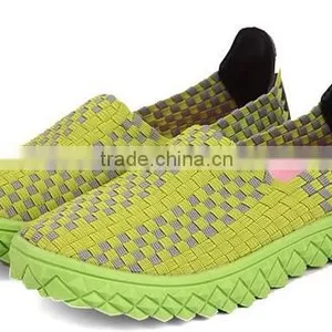 Beautiful Multi Color Handmade Elastic Woven Shoes,casual Shoes thumbnail-4