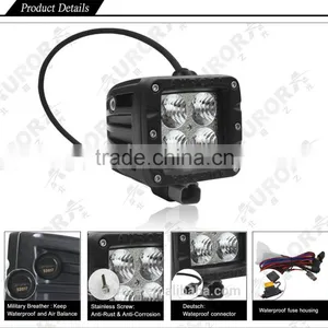 Aurora ISO9001 2'' Amber Work Light Jeep Wrangler thumbnail-3