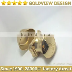 Fancy Shiny Sliver Round Shaped Unique Design Metal Wine Cap,Gold Plating Metal Brandy,XO Caps for Metal Wine Packaging thumbnail-6