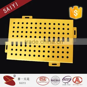 Sound Absorbing Aluminum Veneer , Aluminum Ceiling Panel Curtain Wall thumbnail-3