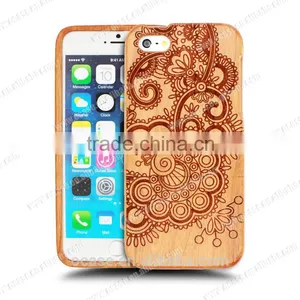 Luxury Mobile Phone Case Made of Cherry Wood for Iphone 4s Case. thumbnail-1