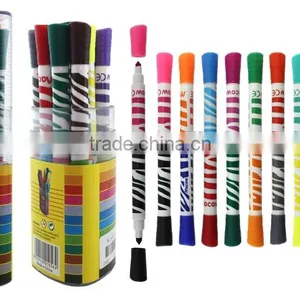 Double Head Double Color Lovely Pattern Barrel Color Pen Set thumbnail-2