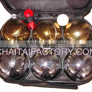 Metal Bocce Ball Outdoor Set in Vinyl Bag thumbnail-1