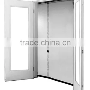 60R by 80 Instant Screen - Reversible Fits Sliding Glass Polyester Mesh Magnetic Door Curtain thumbnail-1