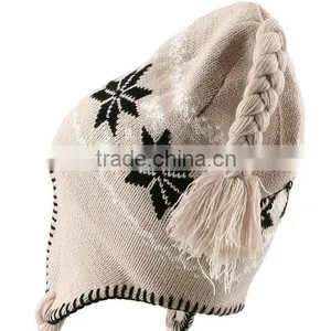 Free Knit Pattern For Hat Earflaps In Winter Make You Warm thumbnail-3