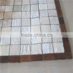 Leather Rug Patchwork Carpet thumbnail-3
