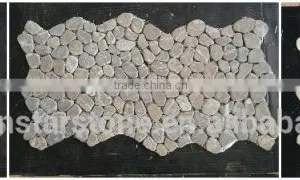 Factory Nature Stone Pebble Stone Mosaic Tile thumbnail-6