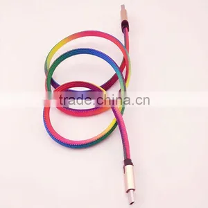 High Speed Cheap Shoelace LED Light USB Cable ,type-c to Usb Glowing Cable for Phone thumbnail-1