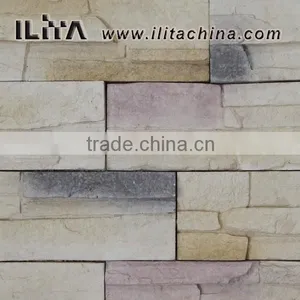 Popular Multi Ledge Artificial Stone, Yellowish, Whitish, Blackish, Elegent Fabulous Outdoor Wall Decoration thumbnail-2