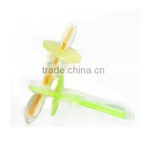2015 Hottest and Fashionabl FDA&LFGB Silicone Oral Care Baby/kids Toothbrush With Cover thumbnail-2