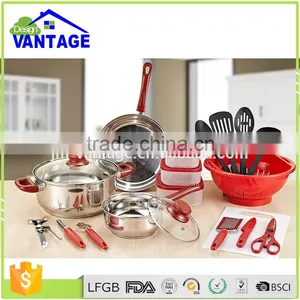 35 Pcs Innovative Design Kitchen Utensil Set Cooking Pots and Pans Kitchenware thumbnail-1