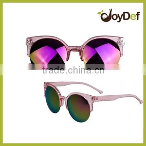 Colorful Customized PC Mirrored Sun Glasses Fashionable Sunglasses thumbnail-2