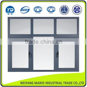Top Quality Newly Design Powder Coated/anodized Aluminium Casement Window thumbnail-4