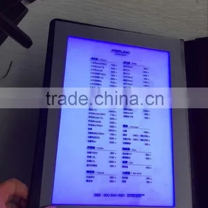 New Design Blue/red Lighting Panels Led Menu Holder thumbnail-3