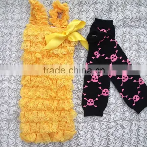 New Design Baby Ruffle Romper and Baby's Leg Warmersr for Halloween thumbnail-1