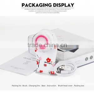 Ultrasonic Face Brush Eletrical Facial Cleansing Tool Machine Facial Brush Pore Sonic Cleanser Surface of Rubber Oil thumbnail-6