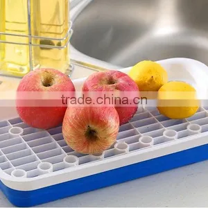 2016 New Design DIY Plastic Dish Drainer With Drip Tray Plate Drying Dish Drainer thumbnail-3