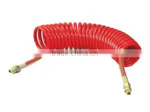 BLue Polyurethane Spiral Tube, PU Coil Hose With Brass Ends&Tail(6.5*10mm*6m),Pneumatic Fitting thumbnail-4