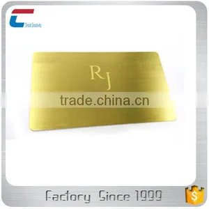 Engraved Gold Plated Stainless Steel Metal Business Cards thumbnail-1