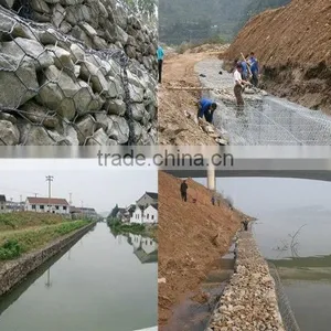 River Bed Using Hexagonal Wire Mesh(ISO9001 Manufacturer) thumbnail-1