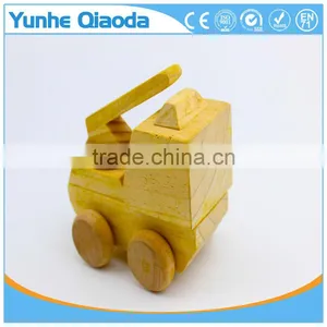 Vehicle Puzzles Rooter 3D Mini Crane DIY Toys for Kids Adults the Best Birthday Gift thumbnail-1