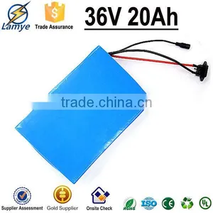 High Capacity High Power 36v 20ah Li-ion Battery Pack 3.7v 18650 Cells 10s BMS Charger thumbnail-5