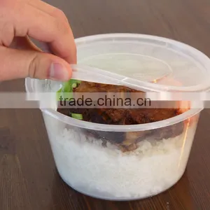 Disposable PP Plastic Salad Bowl With Lid thumbnail-2