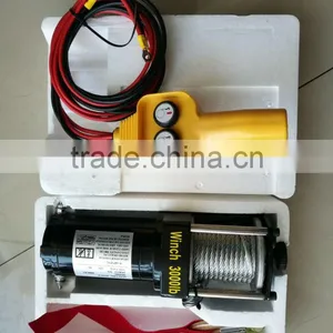 3000lbs Rocker Switch DC Electric Winch thumbnail-3