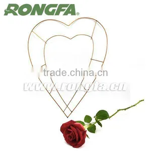 Wire Ribbon Wreath Heart Shape thumbnail-3