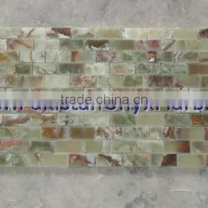 NATURAL STONE BEST PRICE LIGHT GREEN ONYX MOSAIC TILES COLLECTIONS thumbnail-2