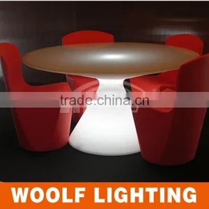 Modern Round Restaurant Illuminated LED Dinner Table thumbnail-4