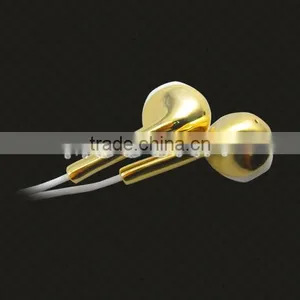 2017 China Luxury Gold Plating Custom Headphones ,gold-plated Earphone for IPhone 7 thumbnail-1