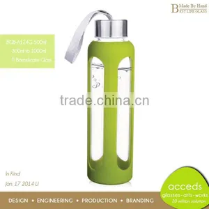 Portable Pyrex Glass Gym Drink Bottles thumbnail-1