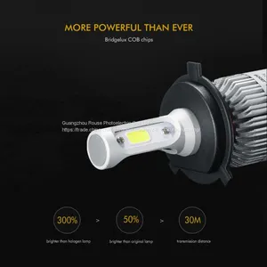 Car Ligthing Cob s2 Led Headlmp s2 h4 Cob Led Car Headlight High/low 72w 8000lm 2.5a Led Car Headlight thumbnail-4