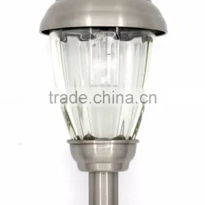 12pk Stainless Steel Glass Lens Solar Garden Lawn LED Path Light thumbnail-1