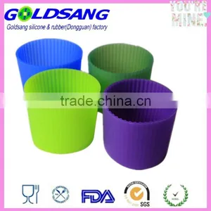 Coffee Cup Latte Cappuccino Glass Tumbler Silicone Sleeve thumbnail-6