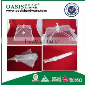Net Cloth Folded Food Cover With Florals Food Umbrella thumbnail-3