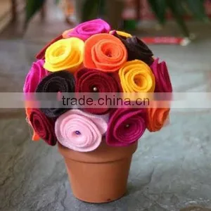 2017 Express Wholesale High Quality New Products Hot Sale Felt Home Interior Decoration Flower Made in China thumbnail-1