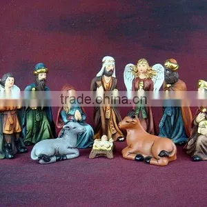 Ceramic Nativity Set Manger 11140 thumbnail-1