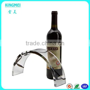 Wholesale Funny Wine Bottle Holder for Security Display ,acrylic Decorative Single Wine Rack thumbnail-5