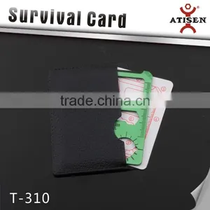 Colorfull Green Survival Card ,Card Type Mini Stainless Steel Multi-functional Tool thumbnail-1