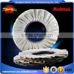 18" Cotton Cloth Buffing Wheel Airway Grinding Polishing Abrasive Fabric Disc Sisal Pad Stitched Biased Felt thumbnail-5
