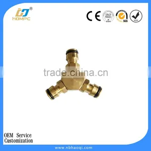 Garden 3 Way Brass Connector Hose Splitter thumbnail-1