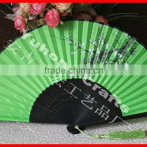 Chinese Style Bamboo Fabric Fan thumbnail-2