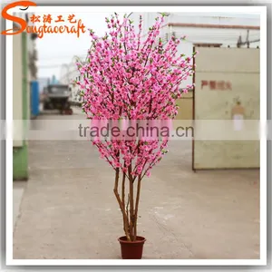 Wedding Favors Artificial Cherry Blossom Potted Plant for Wedding Table Flower Centerpiece thumbnail-4