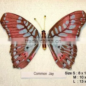 Realistic Handmade Handpainted Butterflies Collectibles (made of Rubber Leafs) thumbnail-1