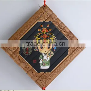 Wall Decoration Panel-- Bamboo Carving / Pecking Opera thumbnail-1